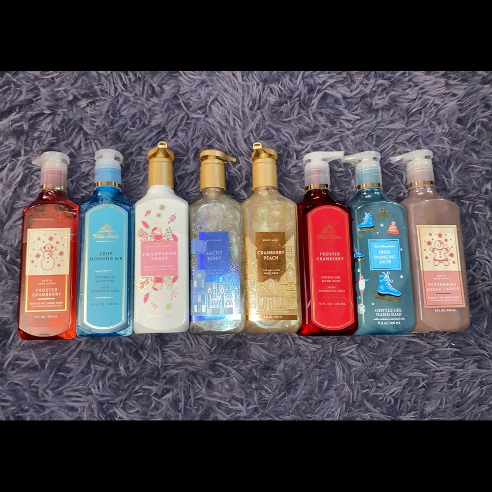Eight bath and body works soaps bundle